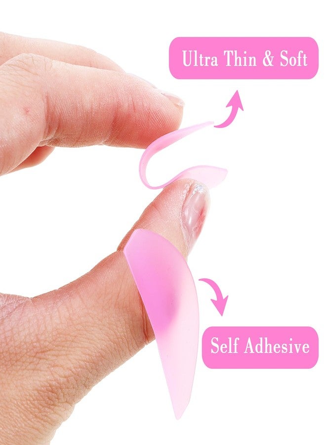 KFHENSOMR 4Pcs Lash Lift Shields Flat Korean Lash Lift Pads Super Sticky Glueless For NO.1 Perm Soften Lashes Lifting Rods For Salon Usage Flatter Rods Eyelash Perm Tools For Perming Lashes Thoroughly Pink Blue - Image 3